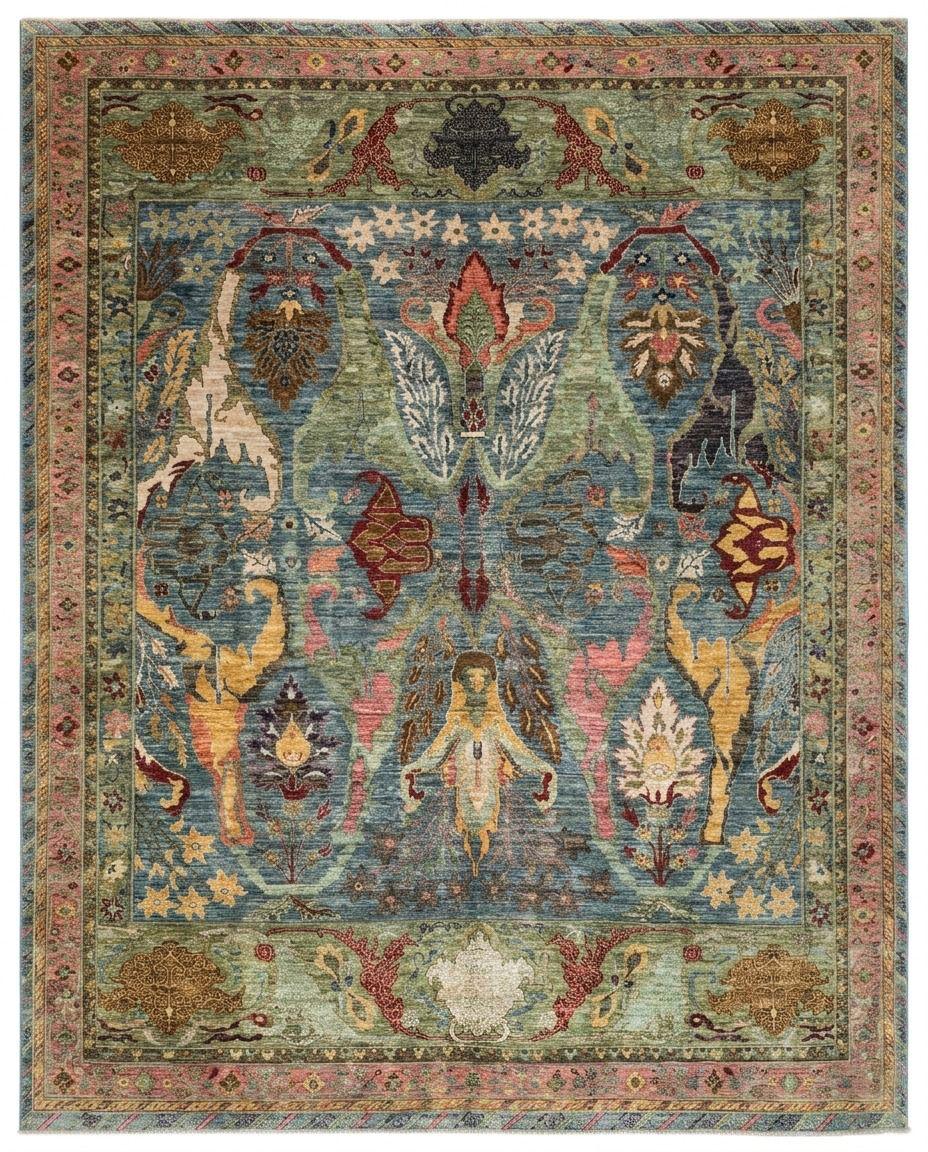 Amber Dusk — hand-knotted, made to order